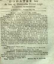 Dziennik Urzędowy Województwa Sandomierskiego, 1833, nr 14, dod. I