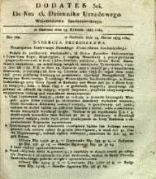 Dziennik Urzędowy Województwa Sandomierskiego, 1833, nr 15, dod. III