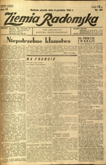 Ziemia Radomska, 1933, R. 6, nr 281