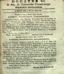 Dziennik Urzędowy Województwa Sandomierskiego, 1833, nr 23, dod. I