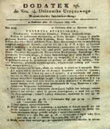 Dziennik Urzędowy Województwa Sandomierskiego, 1833, nr 24, dod. II