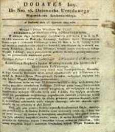 Dziennik Urzędowy Województwa Sandomierskiego, 1833, nr 25, dod. I