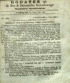 Dziennik Urzędowy Województwa Sandomierskiego, 1833, nr 28, dod. II