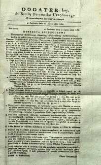 Dziennik Urzędowy Województwa Sandomierskiego, 1833, nr 29, dod. I
