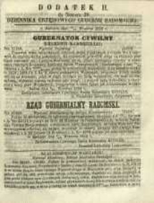 Dziennik Urzędowy Gubernii Radomskiej, 1859, nr 39, dod. II