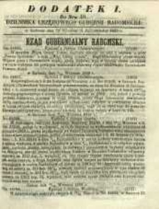 Dziennik Urzędowy Gubernii Radomskiej, 1859, nr 40, dod. I