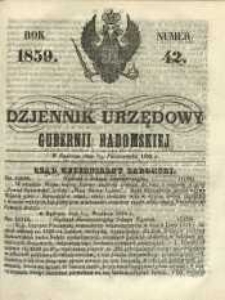 Dziennik Urzędowy Gubernii Radomskiej, 1859, nr 42