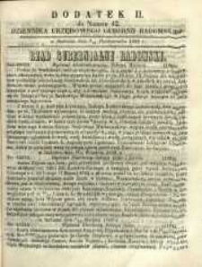 Dziennik Urzędowy Gubernii Radomskiej, 1859, nr 42, dod. II
