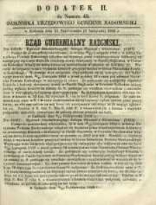 Dziennik Urzędowy Gubernii Radomskiej, 1859, nr 45, dod. II
