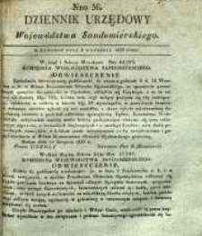 Dziennik Urzędowy Województwa Sandomierskiego, 1833, nr 36
