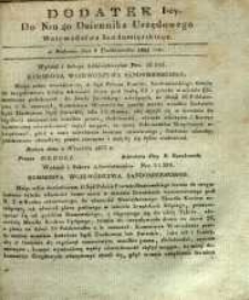 Dziennik Urzędowy Województwa Sandomierskiego, 1833, nr 40, dod. I