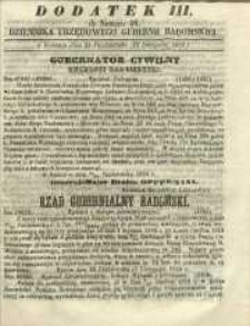 Dziennik Urzędowy Gubernii Radomskiej, 1859, nr 46, dod. III