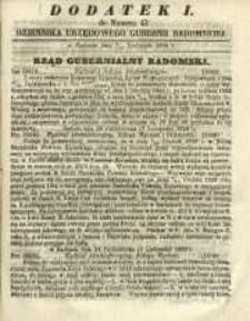 Dziennik Urzędowy Gubernii Radomskiej, 1859, nr 47, dod. I
