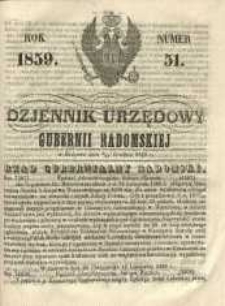 Dziennik Urzędowy Gubernii Radomskiej, 1859, nr 51