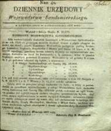 Dziennik Urzędowy Województwa Sandomierskiego, 1833, nr 42