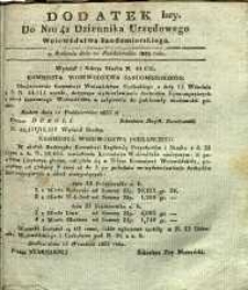 Dziennik Urzędowy Województwa Sandomierskiego, 1833, nr 42, dod. I