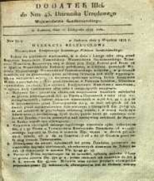 Dziennik Urzędowy Województwa Sandomierskiego, 1833, nr 45, dod. III