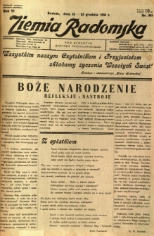 Ziemia Radomska, 1933, R. 6, nr 293