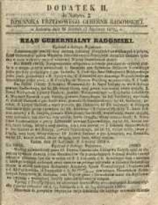 Dziennik Urzędowy Gubernii Radomskiej, 1860, nr 2, dod. II