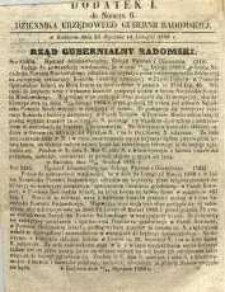 Dziennik Urzędowy Gubernii Radomskiej, 1860, nr 6, dod. I