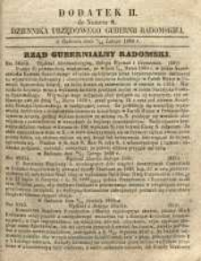 Dziennik Urzędowy Gubernii Radomskiej, 1860, nr 8, dod. II