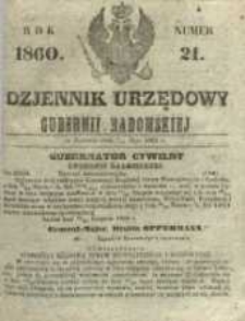 Dziennik Urzędowy Gubernii Radomskiej, 1860, nr 21