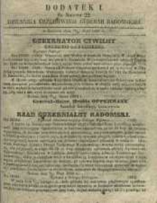 Dziennik Urzędowy Gubernii Radomskiej, 1860, nr 22, dod. I