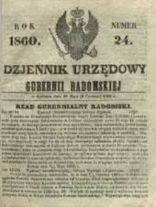 Dziennik Urzędowy Gubernii Radomskiej, 1860, nr 24