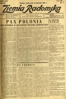 Ziemia Radomska, 1934, R. 7, nr 7