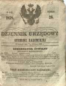 Dziennik Urzędowy Gubernii Radomskiej, 1858, nr 26