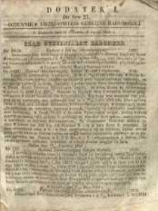 Dziennik Urzędowy Gubernii Radomskiej, 1858, nr 27, dod. I