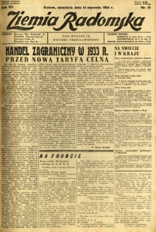 Ziemia Radomska, 1934, R. 7, nr 11