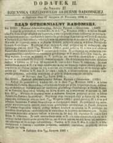 Dziennik Urzędowy Gubernii Radomskiej, 1860, nr 37, dod. II