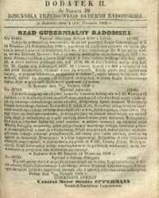 Dziennik Urzędowy Gubernii Radomskiej, 1860, nr 38, dod. II