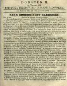 Dziennik Urzędowy Gubernii Radomskiej, 1860, nr 39, dod. II