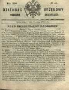 Dziennik Urzędowy Gubernii Radomskiej, 1860, nr 40
