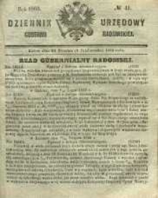 Dziennik Urzędowy Gubernii Radomskiej, 1860, nr 41