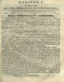 Dziennik Urzędowy Gubernii Radomskiej, 1860, nr 41, dod. I