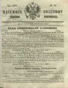 Dziennik Urzędowy Gubernii Radomskiej, 1860, nr 42