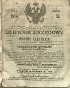 Dziennik Urzędowy Gubernii Radomskiej, 1858, nr 32