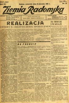 Ziemia Radomska, 1934, R. 7, nr 14