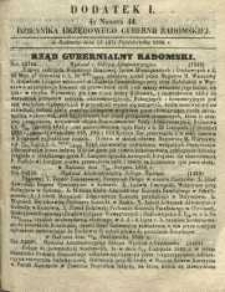Dziennik Urzędowy Gubernii Radomskiej, 1860, nr 44, dod. I