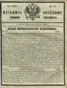Dziennik Urzędowy Gubernii Radomskiej, 1860, nr 47