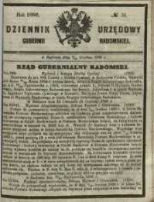 Dziennik Urzędowy Gubernii Radomskiej, 1860, nr 51