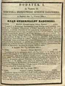 Dziennik Urzędowy Gubernii Radomskiej, 1860, nr 51, dod. I