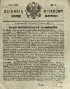 Dziennik Urzędowy Gubernii Radomskiej, 1861, nr 2