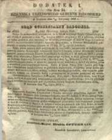 Dziennik Urzędowy Gubernii Radomskiej, 1858, nr 34, dod. I