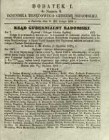 Dziennik Urzędowy Gubernii Radomskiej, 1861, nr 9, dod. I