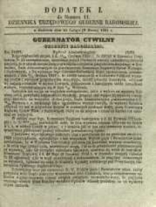 Dziennik Urzędowy Gubernii Radomskiej, 1861, nr 11, dod. I