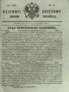 Dziennik Urzędowy Gubernii Radomskiej, 1861, nr 15